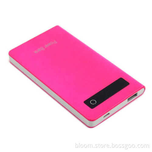 Ultra-thin Power Bank with 5,000mAh High Capacity Lithium Battery, 5V 1A Input and 5V 1A OutputNew